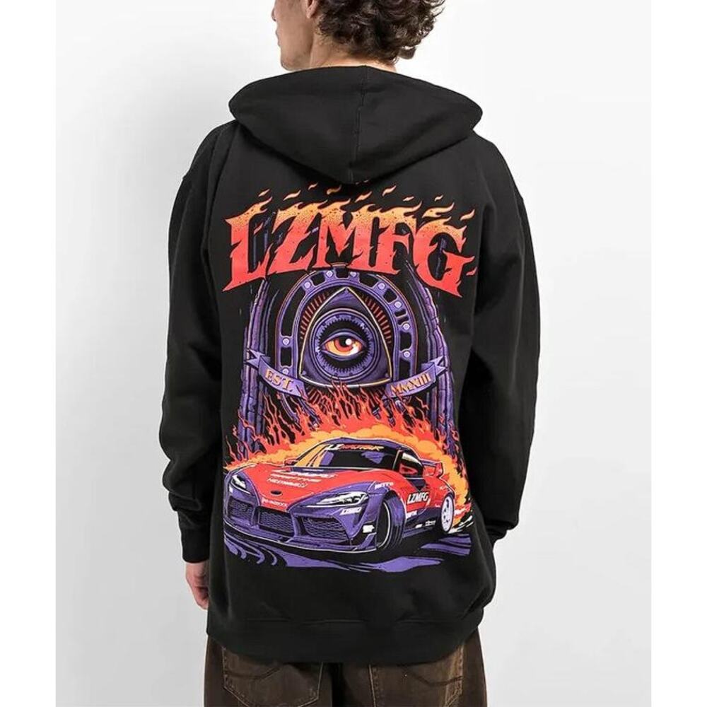 ZUMIEZ Men's LZMFG Sacred Black Hoodie Size L In Black
